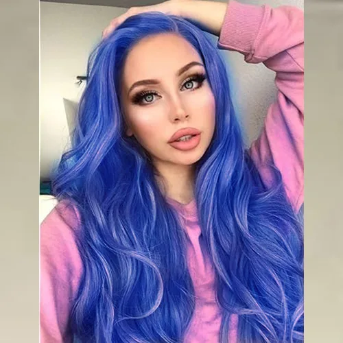 Vista 17 de 613 Peluca rubia realista sin pegamento con encaje frontal, peluca ondulada larga para mujeres blancas, 613 HD con encaje frontal, línea de cabello