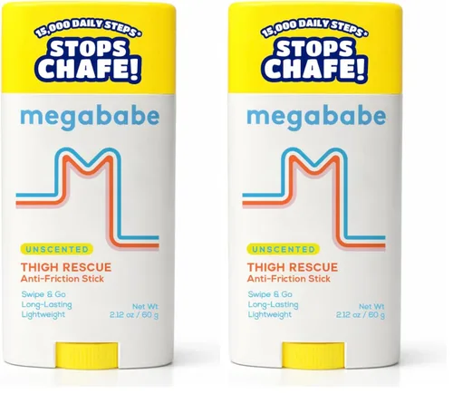 Vista 10 de Megababe - Barra de rescate de muslos sin perfume, detiene rozaduras e irritación, 2.12 onzas