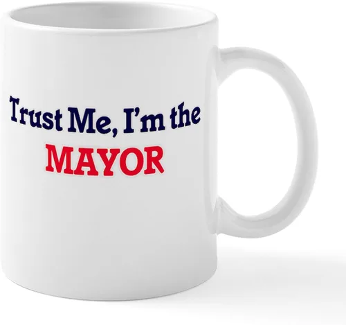 Vista 13 de CafePress I Love Mayor Mug Taza de café de cerámica de 11 oz (11.0 fl oz)