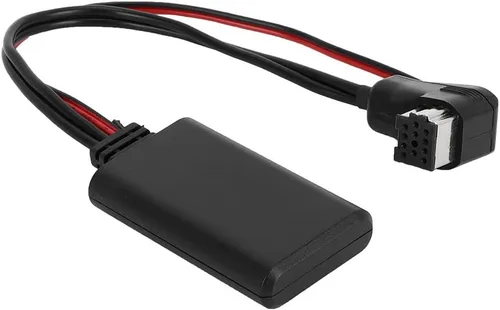 Vista 9 de Adaptador Bluetooth para automóvil, adaptador AUX Bluetooth ABS negro para audio para automóvil, módulo estéreo de enchufe de repuesto, adaptador