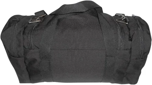 Vista 31 de Bolsa de lona triple grande con apertura en U, bolsillo frontal y dos compartimentos laterales, perfecta bolsa de cabina fabricada en Estados Unidos.