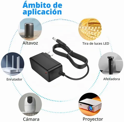 Vista 2 de Cargador de batería de litio universal de 21 V 1 A, adaptador de CA/CC, cable de fuente de alimentación, 24 voltios, 1000 mA, 800 mA, transformador
