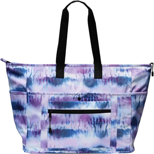 Vista 8 de Bolsa de fin de semana para mujer con múltiples bolsillos para llevar durante la noche, bolsa de viaje para gimnasio, bolsa de equipaje con funda