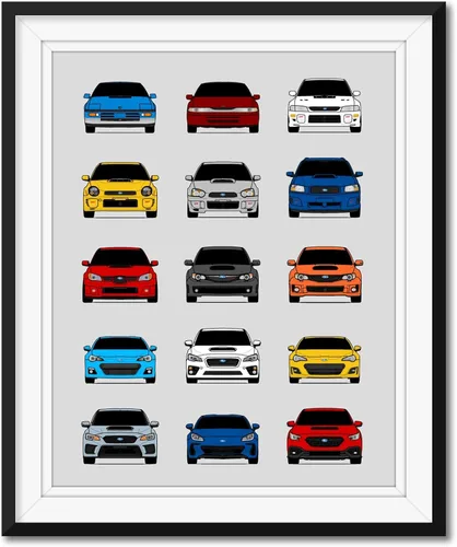Vista 32 de Custom Car Posters Póster hecho a mano compatible con Mercedes-Benz Impresión de Evolución Arte de Pared Decoración Mejor de las Generaciones
