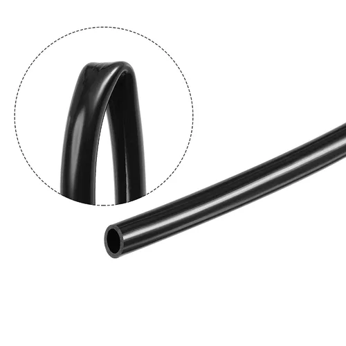 Vista 4 de uxcell Manguera de riego por goteo de 33 pies, tubo de vinilo de PVC, manguera de agua negra de 1/8 "(3 mm) ID 0.157 in OD
