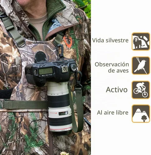 Vista 5 de Cotton Carrier CCS G3 Sistema de arnés de cámara para una cámara, camuflaje, 1 cámara