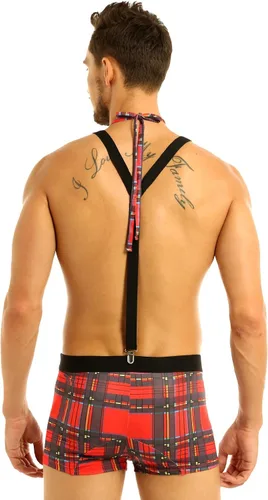 Vista 2 de WinChang Conjunto de lencería sexy para hombre, juego de rol, uniforme de club nocturno