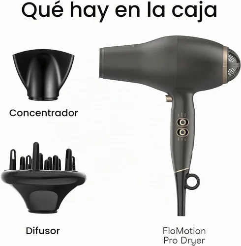 Vista 8 de Conair - Secador de pelo, INFINITIPRO FloMotion, ajustable, 6 ajustes
