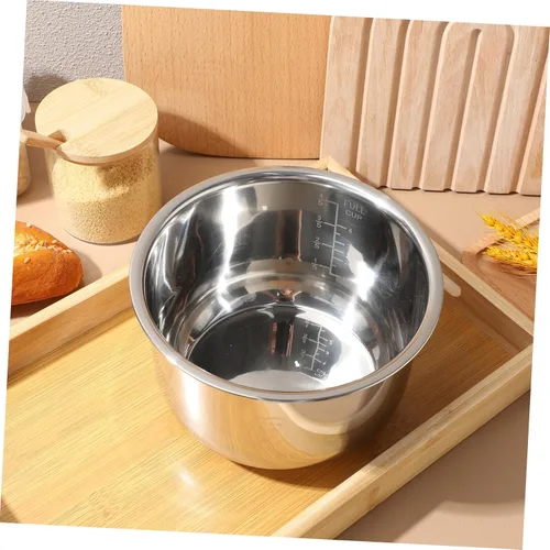 Vista 9 de Zerodeko Reemplazo de olla de arroz de 2 litros, olla interior antiadherente de acero inoxidable, olla de olla a presión tradicional, accesorios