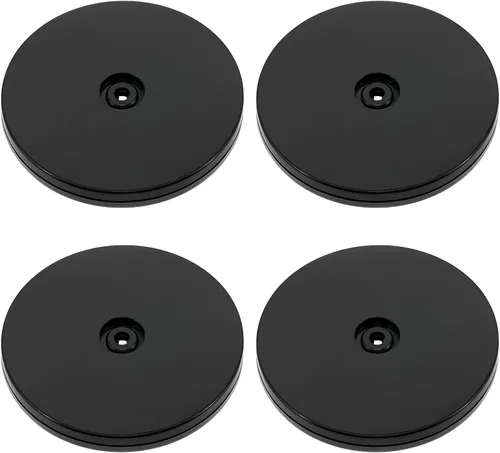 Vista 13 de 4 Piezas Negro 2 pulgadas Acrílico Lazy Susan Organizador Giratorio de Mesa con Rodamientos - Placa Giratoria Redonda para Estante de Especias