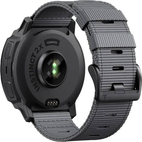 Vista 11 de Correa de reloj Garmin Instinct 2X/Instinct 3 de 1.969 in – Correa táctica de nailon resistente para Instinct 2X Solar, AMOLED, correa de repuesto
