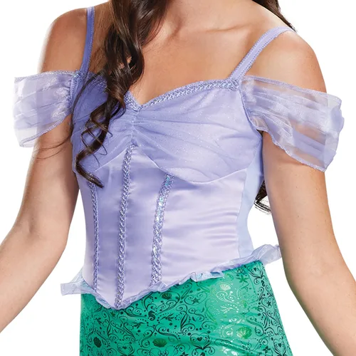 Vista 3 de Disguise Disfraz clásico de Ariel Deluxe para mujer