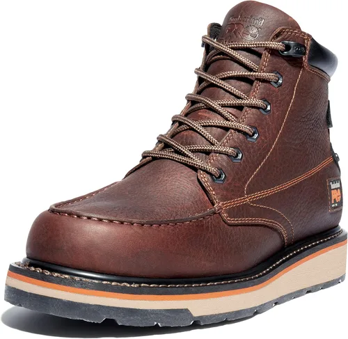 Vista 11 de Timberland PRO Gridworks - Botas de trabajo industriales impermeables para hombre con cuña de 6 pulgadas Negro