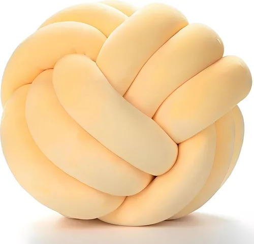 Vista 10 de Almohadas redondas con forma de nudo (menta, 11 pulgadas)