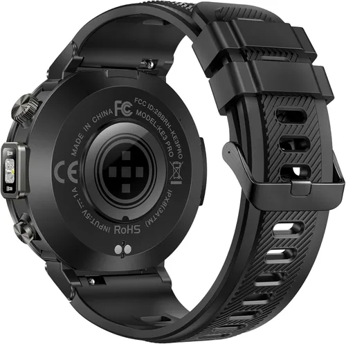 Vista 15 de Relojes inteligentes militares para hombres con GPS integrado con brújula linterna LED, reloj inteligente táctico resistente al agua 3ATM con texto