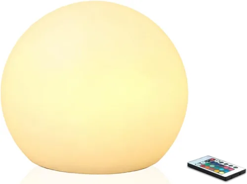 Vista 11 de Borelor Luces flotantes para piscina, 3 pulgadas, recargable por USB y control remoto, lámpara de globo IP68, impermeable, 16 luces de baño