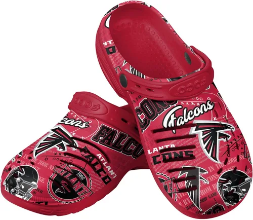 Vista 11 de FOCO Arizona Cardinals NFL Mens Historic Print Clog with Strap