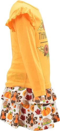 Vista 81 de Unique Baby Girls 2pc Skirt Set Outfit Long Sleeve Top with Skirt