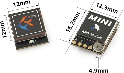 Vista 6 de Más Estabilidad M10 Mini Módulo GPS Posicionamiento Rápido para RC FPV Drone 0.472x0.472 in