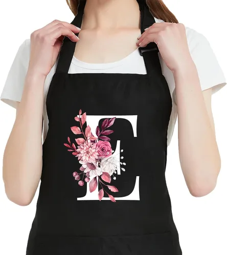 Vista 10 de Delantales Personalizados para Mujeres con Bolsillos, Lindos Delantales para Mujeres Chef de Repostería, Regalos de Cocina para el Cumpleaños de Mamá