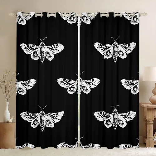 Vista 31 de Feelyou Cortinas opacas con estampado de leopardo para dormitorio, sala de estar, safari, cortinas de oscurecimiento de habitación con purpurina