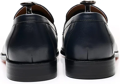Vista 4 de Mocasines para hombre, zapatos de conducción de cuero, zapatos formales, cómodos zapatos de boda, antideslizantes, zapatos Oxford de negocios