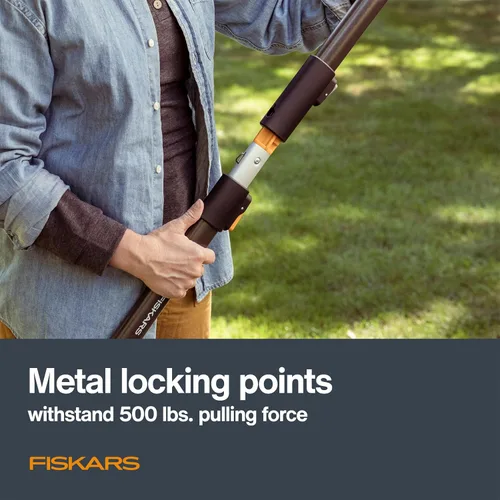 Vista 7 de Fiskars XtendControl - Podadora de árbol de 6 pies con sierra de triple molienda de 15 pulgadas x 1, poste de extensión individual de 3 a 6 pies
