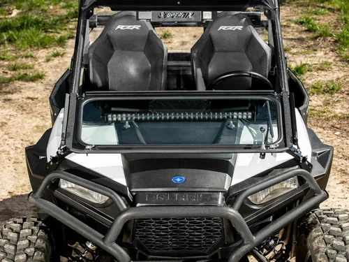 Vista 3 de SuperATV Polaris RZR 900 - Parabrisas de cristal abatible