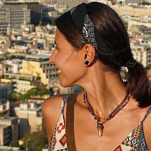 Vista 4 de Solitaire - Aretes redondos de plata de ley 925 de ónix negro chapado en platino, joyería fina para mujeres y hombres