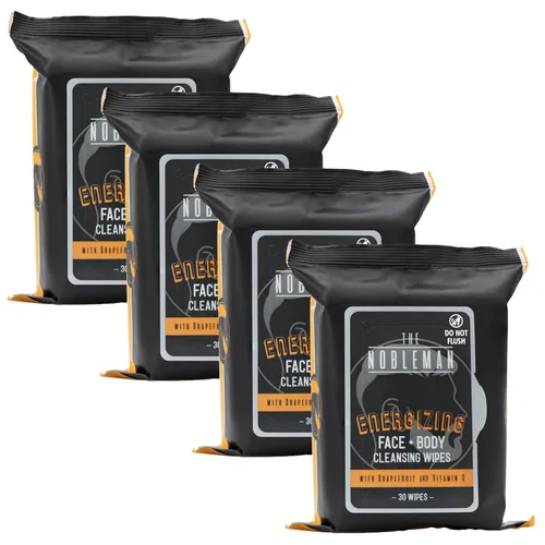 Vista 21 de Toallitas limpiadoras activas/limpiadoras/energizantes para hombre + cuerpo - Paquete de 3 (90 unidades)