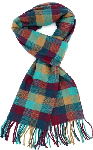 Vista 5 de Bufanda de invierno Achillea suave y cálida, de tartán, a cuadros, de cachemira, unisex