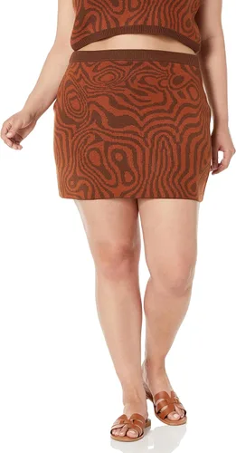 Vista 4 de The Drop Minifalda tipo suéter ajustado Ami Jaquard para mujer