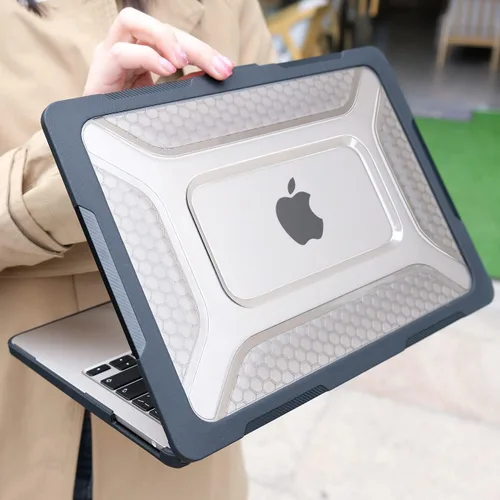 Vista 5 de Funda MEEgoodo para MacBook Air de 15 pulgadas 2025 2024 2023, Funda Compatible con Modelo (A3241/A3114/A2941) con Chip M4/M3/M2, Carcasa Rígida
