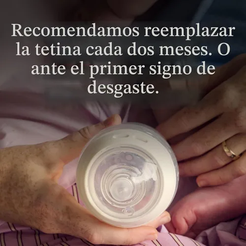 Vista 7 de Tommee Tippee Tetinas de biberón de arranque natural, flujo medio, 9.8 ft+ Cuello ancho