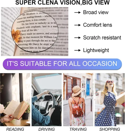Vista 3 de OCCI CHIARI Gafas de lectura para mujeres pequeñas, cómodas y elegantes
