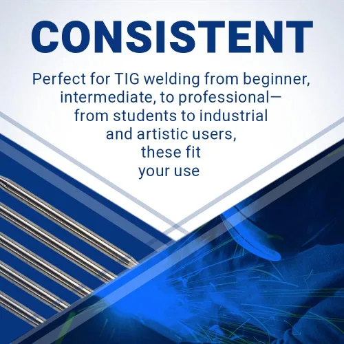 Vista 7 de Midwest Tungsten Service TIG Electrodos de soldadura de tungsteno paquete de 10 unidades (blanco - tungsteno con circonio 0.8% (WZ8, EWZ-0.8), 1/8