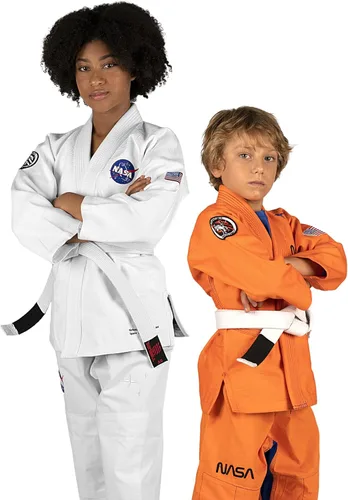 Vista 2 de Sanabul Kimono ligero de Jiu Jitsu Gi de la NASA para niños