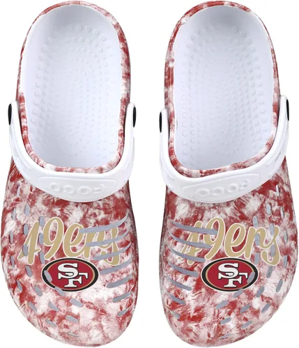 Vista 33 de FOCO NFL Womens NFL Team Logo Cloudie Garden Water Sandals Shoes Slipper Clogs with Strap
