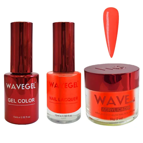 Vista 30 de WAVEGEL - Juego de gel de remojo, laca de uñas y polvo acrílico y polvo de inmersión a juego - Colección Queen - #001 Negro sedoso