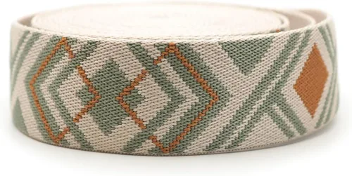 Vista 7 de CRAFTMEMORE Correa de poliéster de algodón estilo bohemio de 1.5 pulgadas, correas fuertes para artes, manualidades, correa de bolsa