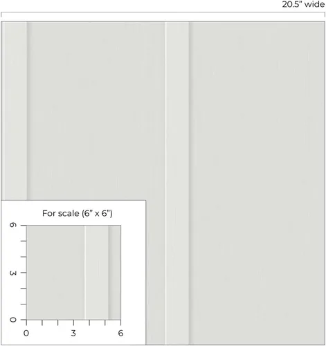 Vista 9 de NextWall - Papel pintado de imitación de tabla y listón para despegar y pegar con vinilo (Gris Ártico)