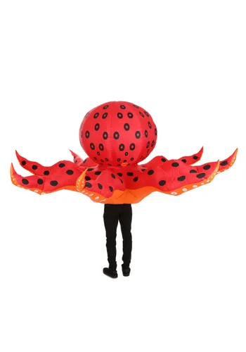 Vista 3 de Disfraz Inflable de Pulpo para Adultos Multicolor