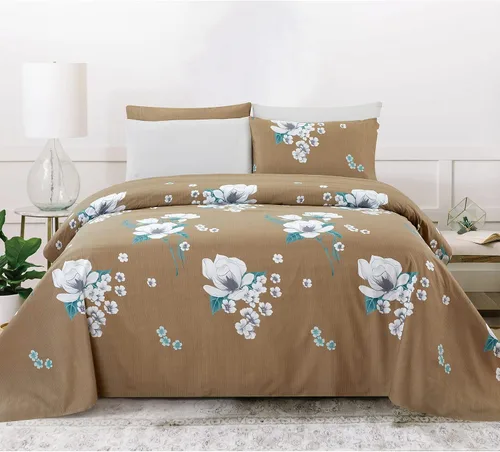 Vista 5 de Lujoso juego de sábanas de microfibra sin arrugas, combina elegancia y comodidad, transforma tu espacio de sueño en un oasis sereno y elegante