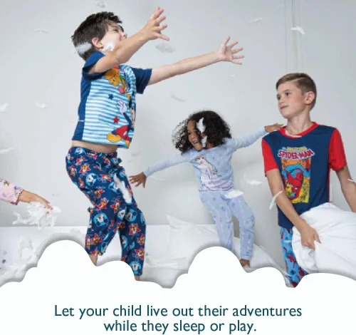 Vista 2 de Nickelodeon Paw Patrol - Conjunto de pijama de algodón ajustado de 6 piezas, suave y lindo para niños