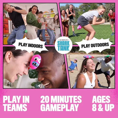 Vista 2 de Fish Fight – Divertido juego de fiesta de peces para familias y niños Fiesta en interiores y exteriores, actividad de playa y jardín Divertido