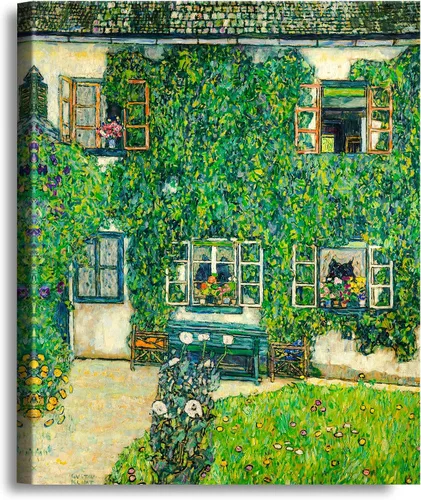 Vista 39 de A&T ARTWORK Avenue to Schloss Kammer por Gustav Klimt. Las reproducciones de arte clásico del mundo, impresiones en lienzo giclée para decoración