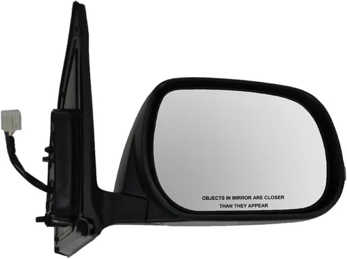 Vista 89 de TRQ Cubierta cromada del espejo manual del lado del pasajero, acabado liso para Volvo VNL 2004-2014
