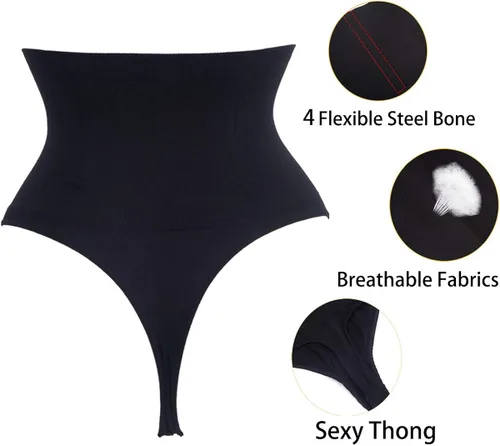 Vista 6 de Hioffer Bragas de tanga sexy para mujer con cintura y cintura
