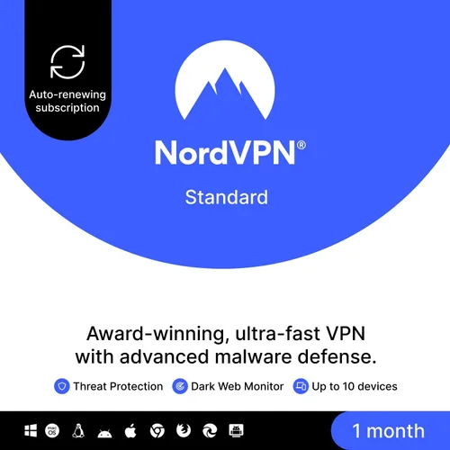 Vista 27 de NordVPN Plus, 10 Devices, 1-Year, VPN & Password Manager Software Bundle, Digital Code