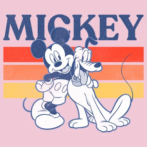 Vista 2 de Disney Characters Retro Squad - Camiseta sólida para niña